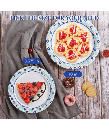 10 Inch Disposable Paper Plates  120 Count Dinner Paper Plates 10 inch Bulk  Cut Proof & Soak Proof Coated Paper Plates  10inch Holiday Paper Plates for Family Gatherings  Parties  Picnic and So On. 10 inch - 120 pack - Buy Online on GoSupps.com