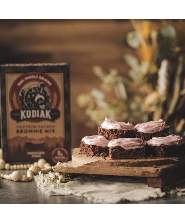 Kodiak Cakes Protein Brownie Mix - 8g Protein Per Serving - 100% Whole Grains - Chocolate Fudge - 14.8oz (Pack of 6) - Buy Online on GoSupps.com