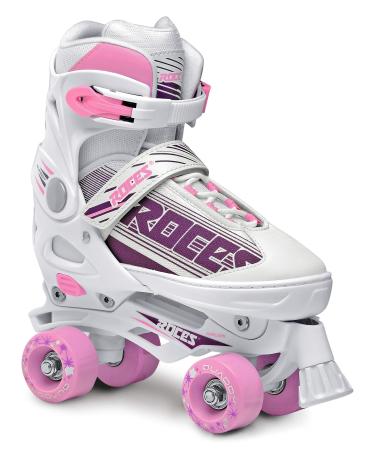 Roces Roces 550047 Women's Model Quaddy 1.0 Roller Skate, White/Pink White/Pink US 13jr-2