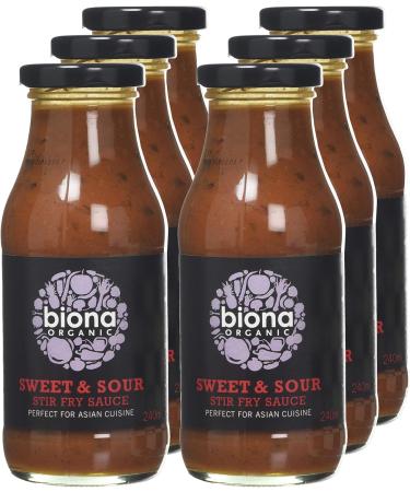 Biona Organic Sweet And Sour Stir Fry Sauce 240ml - Pack of 1 | 240 ml Sweet & Sour Sauce - Buy Online on GoSupps.com