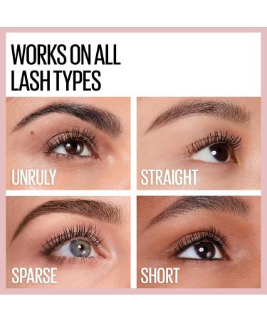 Maybelline Lash Sensational Waterproof Mascara - Lengthening & Volumizing for Full Fan Effect | Very Black 0.3 Fl Oz - International Shipping Available - Buy Online on GoSupps.com