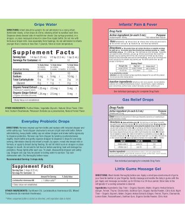 Mommy s Bliss Ultimate Baby Gift Set | Gripe Water Probiotic Drops Pain & Fever Medicine Gas Relief Drops and Gum Massage Gel - Buy Online on GoSupps.com