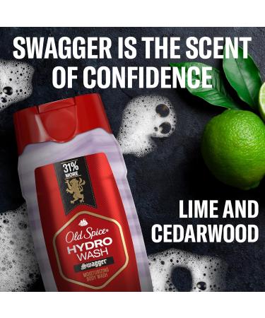 Old Spice Moisturizing Body Wash for Men Hydro Wash 2-in-1 Long Lasting Scent & Deep Hydration 24/7 Shower Fresh Swagger Scent 21 oz (Pack of 4) - Buy Online on GoSupps.com