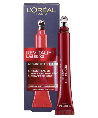 L'Or al Paris RevitaLift Laser X3 Eye Care - Advanced Anti-Aging Treatment | 15 ml | International Shipping Available - Buy Online on GoSupps.com