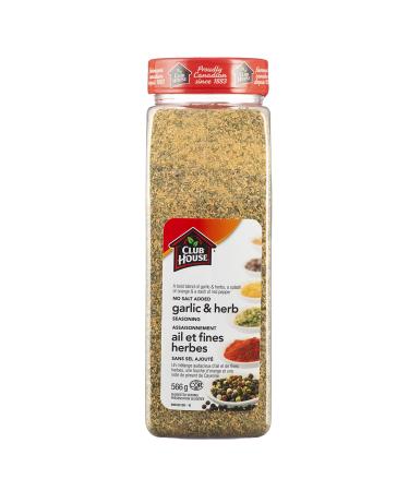 Club House Quality Natural Herbs and Spices No Salt Added Garlicherb Seasoning 566g