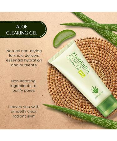 Aloderma Super Acne Clearing Gel - Organic Aloe Vera Blemish Treatment with Witch Hazel - Non-Drying Acne Control Moisturizer - 2.8 Ounce - Buy Online on GoSupps.com