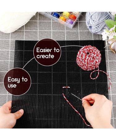 5 Pieces Black Plastic Mesh Canvas Sheets for Embroidery, Knit & Crochet Projects - 13.2 x 10.2 Inch - Buy Online on GoSupps.com