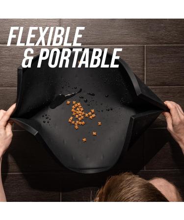 Buy Leash Boss Spray Mat Small - Waterproof Silicone Bowl Pad for Cats & Dogs | 46x28 cm Beige | Anti-Slip & Large Lip Design - Ideal for Feed & Water - Buy Online on GoSupps.com
