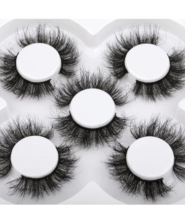 Fanxiton 20mm 5D Volume False Eyelashes Pack - Fluffy Wispy & Dramatic Faux Mink Lashes - 5 Pairs (18mm) - Buy Online on GoSupps.com