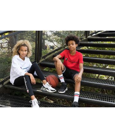 Champion Boys Short Sleeve Tee Shirt - Navy, Size 6 | Chest Script Top for Big and Little Boys - Buy Online on GoSupps.com