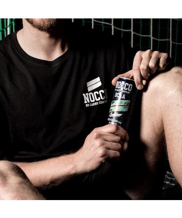 Nocco BCAA Energy Drink 24 Pack - Sugar-Free Vegan Caffeine Drink with Amino Acids & Vitamins - Caribbean Pineapple 24 x 330ml - International Shipping Available - Buy Online on GoSupps.com