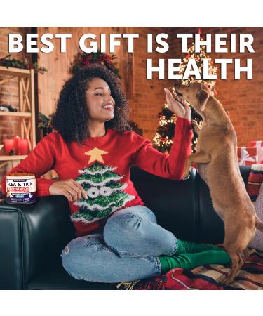 Flea and Tick Prevention for Dogs Chewables - Flea and Tick Treatment for Dogs - Natural Flea and Tick Supplement for Dogs - Oral Flea Pills for Dogs - Pest Defense - All Breeds and Ages Brown 120 Chews - Buy Online on GoSupps.com