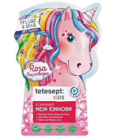 Tetesept Kinder Bathing Pass My Unicorn Foam Bath - Nourishing Strawberry Fragrance for Kids | 15 Pack - International Shipping Available - Buy Online on GoSupps.com
