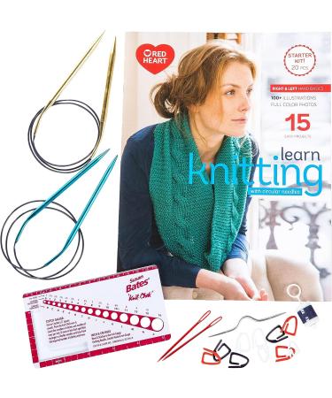 Red Heart Learn to Knit Kit - Complete Knitting Set for Beginners - Buy Online on GoSupps.com