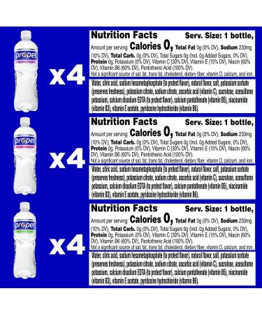 Propel Zero Calorie Sports Water Variety Pack - 12 Count, 16.9 Fl Oz Bottles with Electrolytes and Vitamins C&E - Buy Online on GoSupps.com