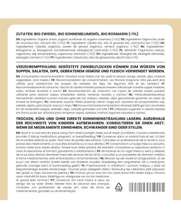  Alpi Nature Alpi Nature Organic Crispy Onions 50g Dried Roasted Onion Flakes No Added Palm Oil - Buy Online on GoSupps.com