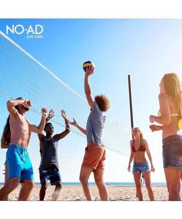 NO-AD SPF 50 SPORT Sunscreen Lotion | Hypoallergenic, Broad Spectrum UVA/UVB Protection | Water Resistant 16oz - Buy Online on GoSupps.com