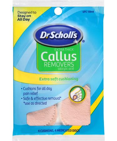 Dr. Scholl's Extra Thick Callus Removers 4 Cushions ea. - Pack of 6 - Buy Online on GoSupps.com