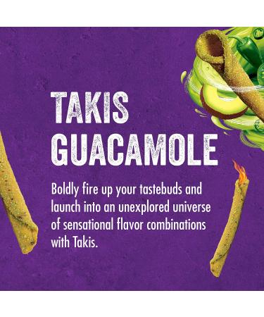Takis Guacamole Rolled Tortilla Chips - 9.9 oz Bag | Artificially Flavored | Crunchy Snack Chips - Buy Online on GoSupps.com