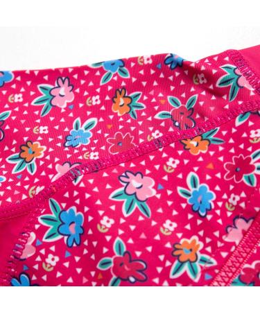 BONVERANO Baby Girls Sunsuit/Swimsuit UPF 50+ Sun Protection One Piece with Sun Hat - Mei Red Flowers (2-3 Years) - Buy Online on GoSupps.com