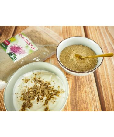 BIO Chardon-Marie Milk Thistle Seeds Powder 100% EU ORGANIC Chardon de lait 900G - Buy Online on GoSupps.com