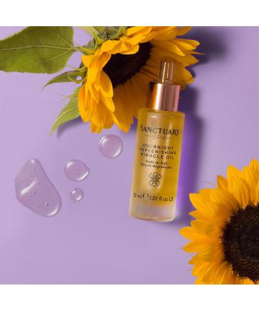 Sanctuary Spa Overnight Replenishing Miracle Face Oil 30ml - Facial Oil - Buy Online on GoSupps.com