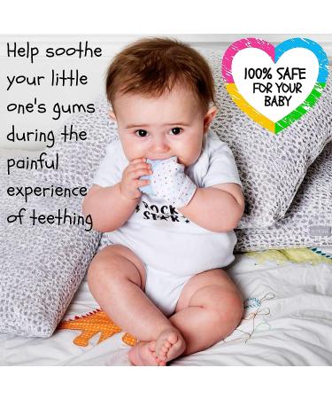 Teething Mittens with Baby Food Feeder Pacifier | Soothe Tender Gums | Fruit Teether Set for Safe Solid Food Introduction | Ideal for Teething & Baby's First Feeding - Buy Online on GoSupps.com
