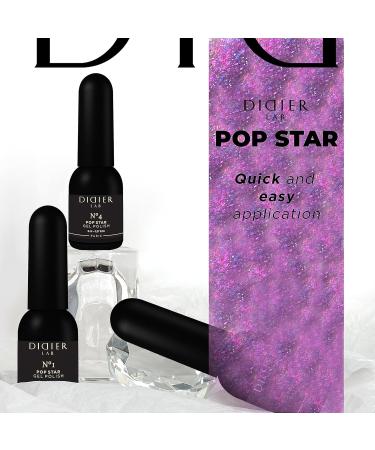 Didier Lab - Premium UV Gel Nail Polish - POP Star No4- Gel Nail Varnish - Nail Art - Long-Lasting High Gloss Wear - Gel Nail Polish - Gel Nails - Glitter Gel Nail Polish - Rich Pigment - 8ml - Buy Online on GoSupps.com