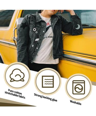 King Mountain 20 PCS Cotton Fabric Iron-on Patches 3 x 4-1/4 DIY Clothes Repair Kit - Five Color Options - Buy Online on GoSupps.com