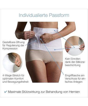 TYTEX White XL Belt - Maximum Stoma & Hernia Support Compression | International Shipping Available - Buy Online on GoSupps.com