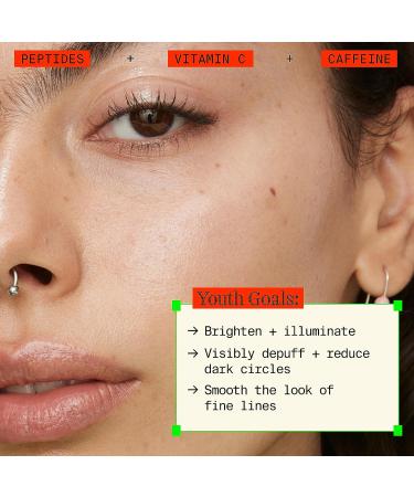 Buy Youth To The People Peptides + Vitamin C Eye Serum | Caffeine Eye Gel for Puffiness & Dark Circles - 15ml - Buy Online on GoSupps.com