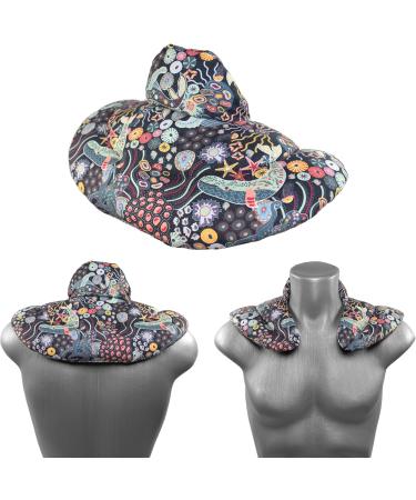 Organic Under Water Neck Pillow with Stand-Up Collar & Heat Pad Comfortable Rapeseed Fabric Neck Warmer for International Shipping - Buy Online on GoSupps.com