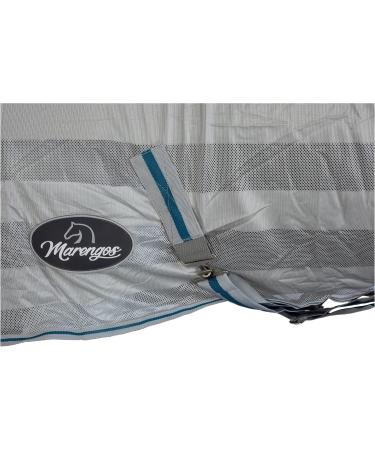 Marengos Flying Corner Cloister - Insect & Pest Protection Adjustable Ceiling for Horses - 115cm Silver Gray - Buy Online on GoSupps.com