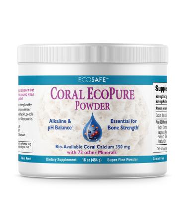 Coral LLC - Ecopure Pure Coral Calcium Powder (16 Ounce 1 Pack) 1 Pound (Pack of 1)