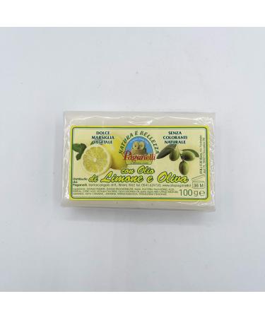 amarcord Nature and Beauty. Plaquettes Vegetable Soap with Lemon and Olive Oil 100g