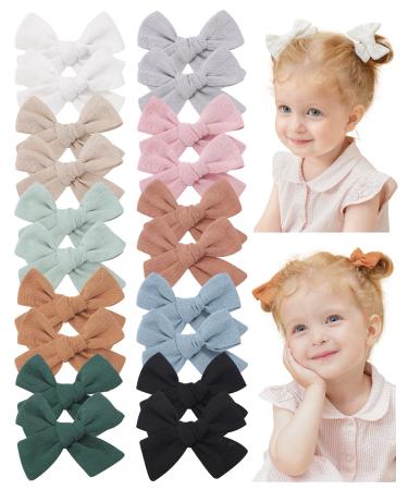 Jollybows 20 pieces baby girls hair loops hair clips hair clips hair clips chip baby hair jewelry for girls children teenage women (3.5 inch / 8.9 cm)