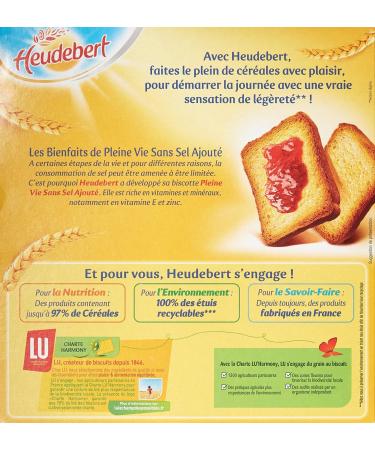 Heudebert - Pleine Vie Salt Free Rusks 300g - Buy Online on GoSupps.com