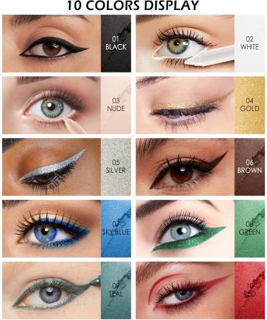  Lestpola Waterproof Gel Eyeliner Nude Brown Cream Matt Long-Lasting with Pencil Sharpener Intense Colour Easy to Apply Hypoallergenic Makeup for Sensitive Eyes 03 - Buy Online on GoSupps.com