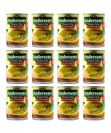 Andersen Split Pea with Bacon Soup - 15 oz (12 pack) 15 Ounce (Pack of 12)