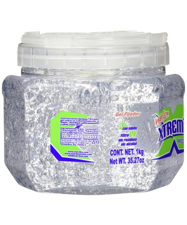 Wet Line Xtreme Professional Styling Gel 1 kg with Aloe - Clear Cap - Spanish Directions & Ingredients - Buy Online on GoSupps.com
