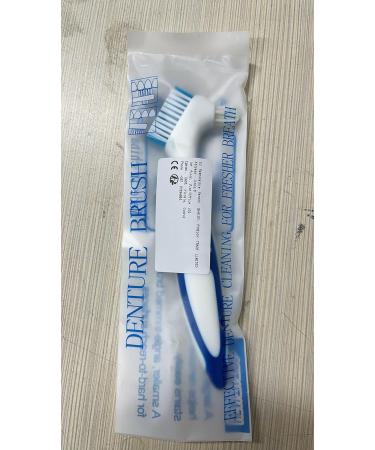 Presswent Toothbrush for Dentures & Dental Care | Multi-layered Bristles for Effective Cleaning | Prosthetic Toothbrush - Blue - Buy Online on GoSupps.com