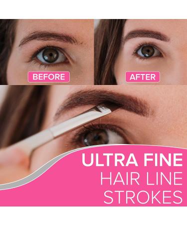 Ultimate Precision Angled Eyebrow Brush & Eyelash Brush - Professional Applicator for Perfect Brows & Lashes | International Shipping Available - Buy Online on GoSupps.com
