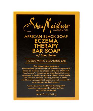 SheaMoisture Bar Soap for Eczema African Soap Bar Soap with Shea Butter, Black, Aloe Vera, 5 Ounce