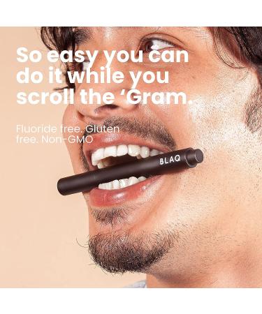 Blaq Activated Charcoal Teeth Whitening Pen - Travel Size Natural Whitening Wand for Wine, Smoke, Coffee Stains - Breath Freshener & Smile Brightener 2g/0.07oz - Buy Online on GoSupps.com