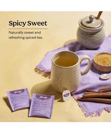 Yogi Tea - Soothing Cinnamon Stress Support Tea (3 Pack) - With Ashwagandha and Passionflower- Caffeine Free Organic Herbal Tea - 48 Tea Bags - Buy Online on GoSupps.com