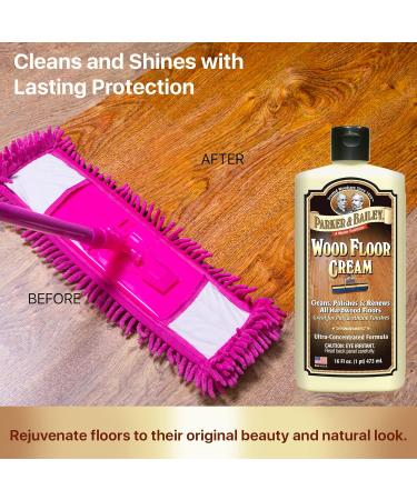 PARKER & BAILEY Wood Floor Cream | Shine Restorer & Protector for Hardwood Laminate & Faux Floors | Natural Surface Cleaner for Home Improvement - Buy Online on GoSupps.com