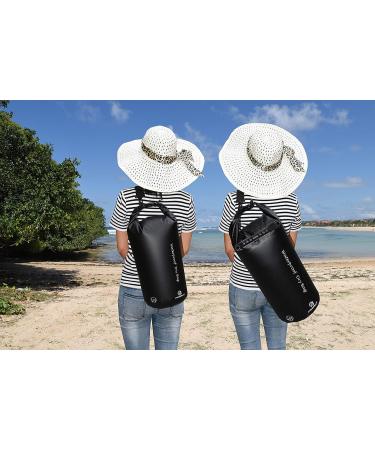 Freegrace Waterproof Dry Bags Set of 3 - 5L - Ideal for Swimming, Kayaking, Rafting & Boating - Black - Includes Waist Pouch & Phone Case - Buy Online on GoSupps.com