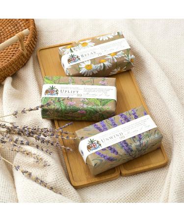 Ministry of Soap Natural Wellbeing Wrapped Soap Uplift Naturally Coloured Triple-Milled Soap Wild Mint and Avocado 200g - Buy Online on GoSupps.com