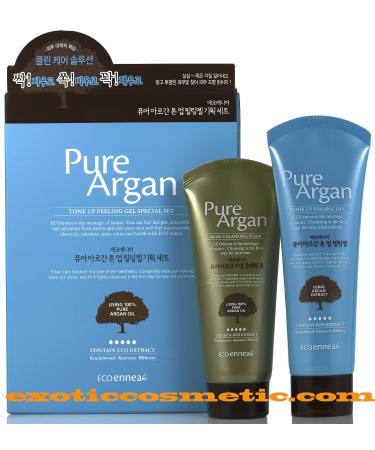 Pure Argan Real Facial Premium Tone Up Peeling Gel Set
