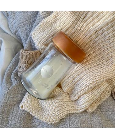 HEVEA Wide Neck Glass Baby Bottle 2-Pack, Plastic-Free, BPA and Phthalates-Free (150ml / 5oz) - Buy Online on GoSupps.com
